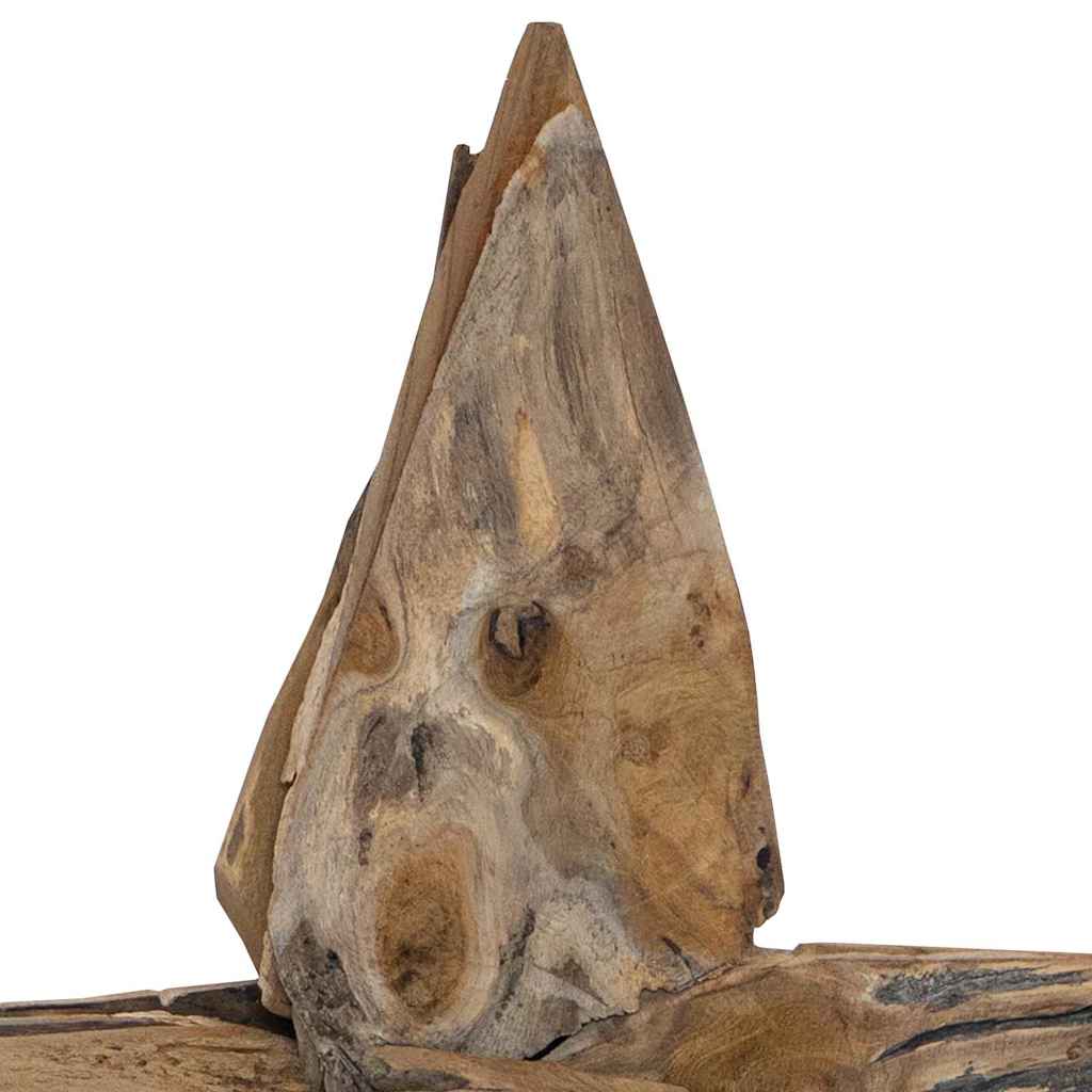 Christmas Star Brown 60 x 5 x 75 cm Solid Teak Wood